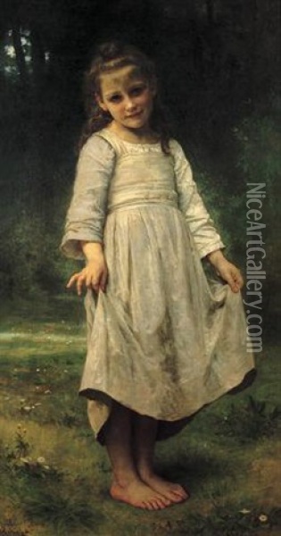 La Reverence Oil Painting - William-Adolphe Bouguereau