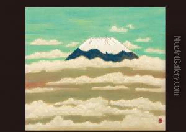 Mountain Oil Painting - Ikeda Sanshin Koson