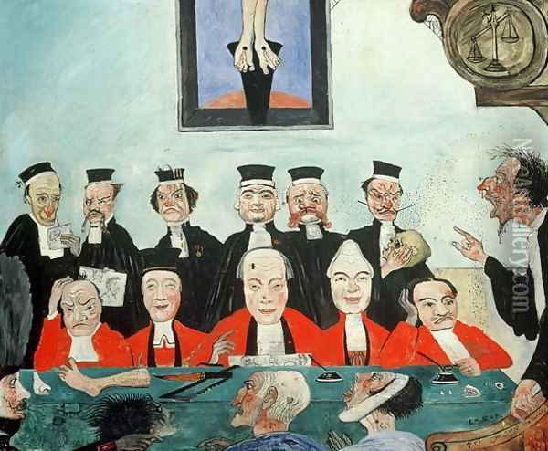 The Good Judges, 1891 Oil Painting - James Ensor