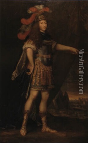 Retrato De Enrique Julio De Borbon, Principe De Conde Oil Painting - Pierre Mignard the Elder