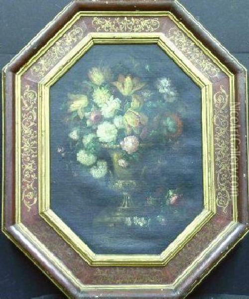 Floral Still Life Oil Painting - Antoine Monnoyer