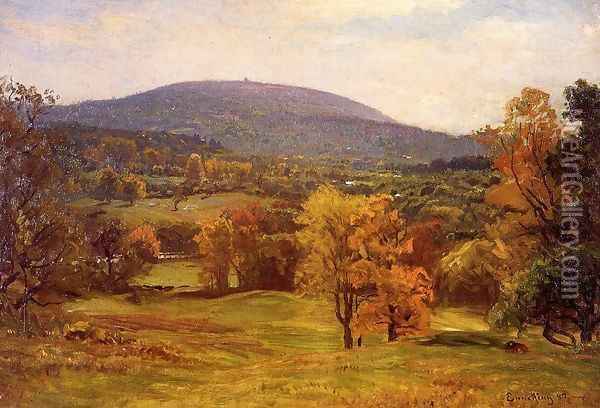 The Milton Blue Hills Oil Painting - John Joseph Enneking