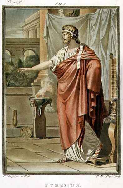 Pyrrhus, costume for 'Andromache', from Volume I of 'Research on the Costumes and Theatre of All Nations' Oil Painting - Philippe Chery