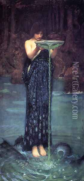 Circe Invidiosa 1892 Oil Painting - John William Waterhouse