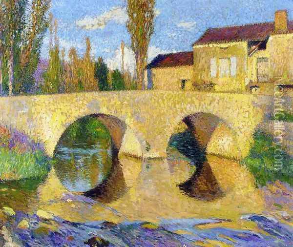 The Pont de la Bastiide-du-Vert Oil Painting - Henri Martin