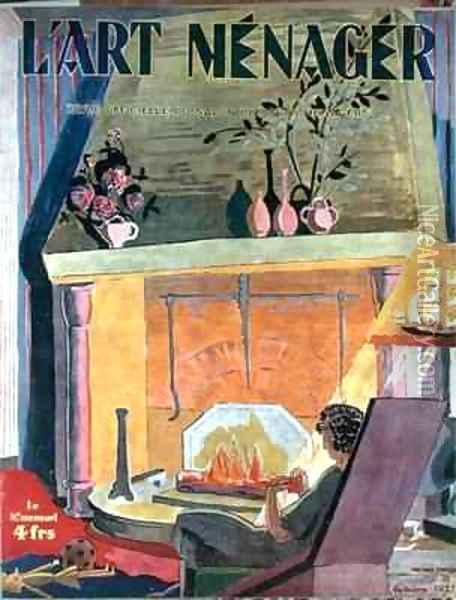 Cover of the magazine LArt Menager Oil Painting - Anne-Marie Fontaine