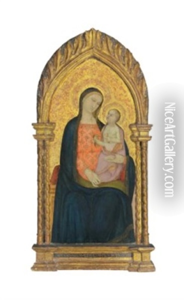 The Madonna And Child Oil Painting - Niccolo di Pietro Gerini