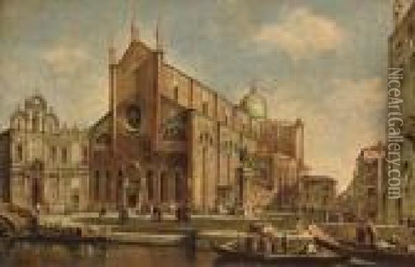 Campo San Giovanni E Paolo, Venice Oil Painting - (Giovanni Antonio Canal) Canaletto