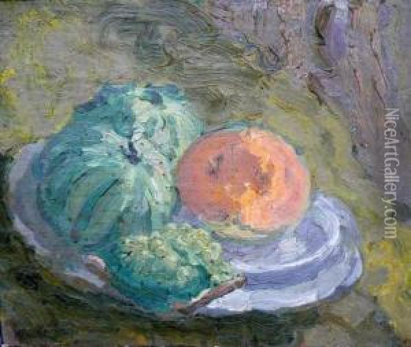 nature Morte Aux Fruits Oil Painting - Georges Bouche