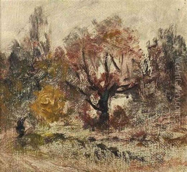 Herbstlandschaft Oil Painting - Anna Peters