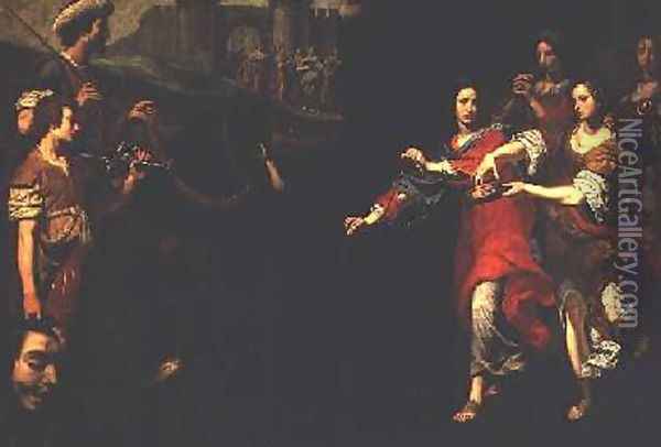 The Triumph of David Oil Painting - Lorenzo Lippi