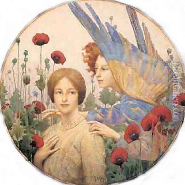 The Message Oil Painting - Thomas Cooper Gotch