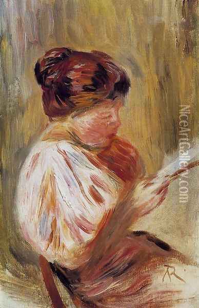 Woman Reading 1 Oil Painting - Pierre Auguste Renoir