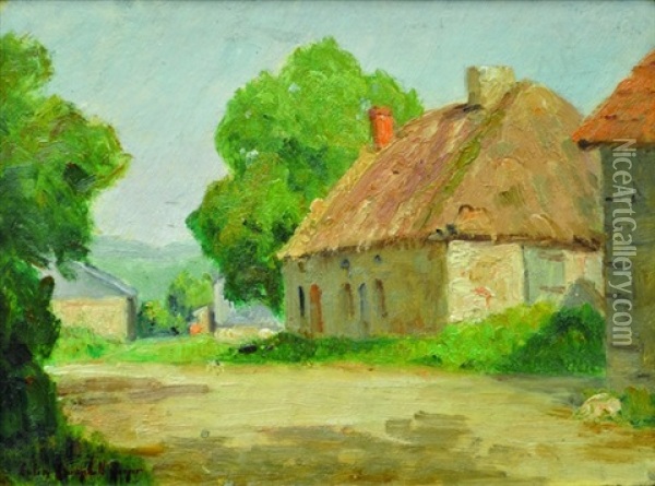 Normandy Cottage Oil Painting - Colin Campbell Cooper