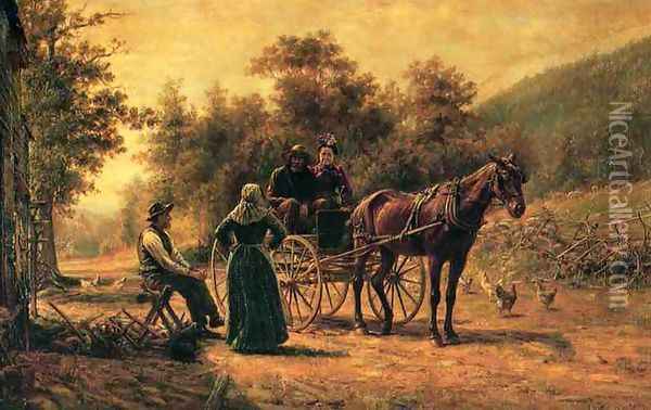 Return to the Farm Oil Painting - Edward Lamson Henry