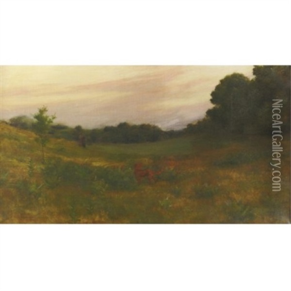 Twilight Oil Painting - Charles Courtney Curran