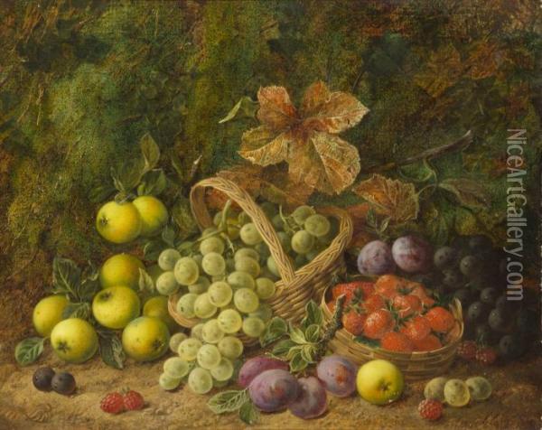 Still Life With Fruit Oil Painting - George Clare