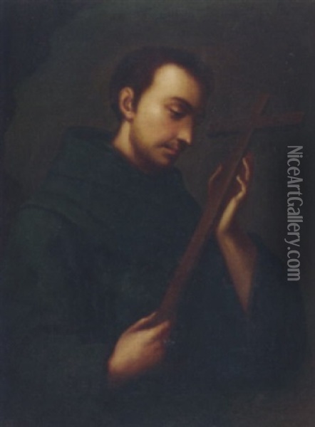 Portrait Eines Predigers Oil Painting - Juan Pantoja de la Cruz
