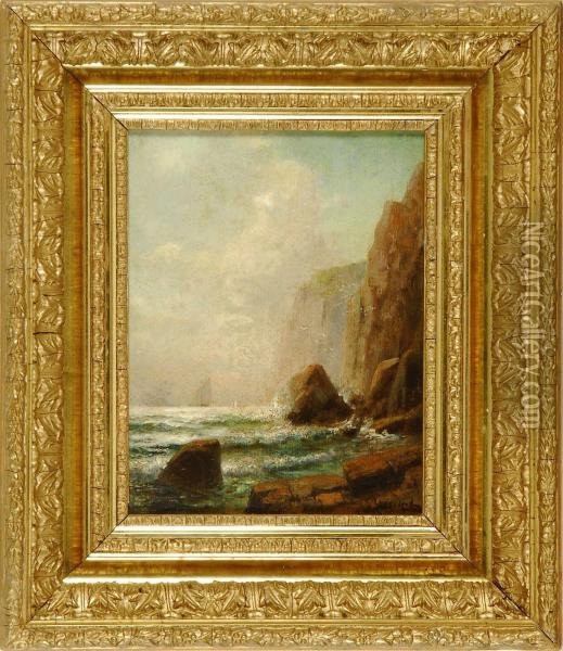 Coastal Scene, Probably Grand Manan Oil Painting - Lemuel D. Eldred
