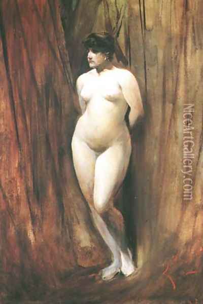 Nude Oil Painting - Franciszek Zmurko