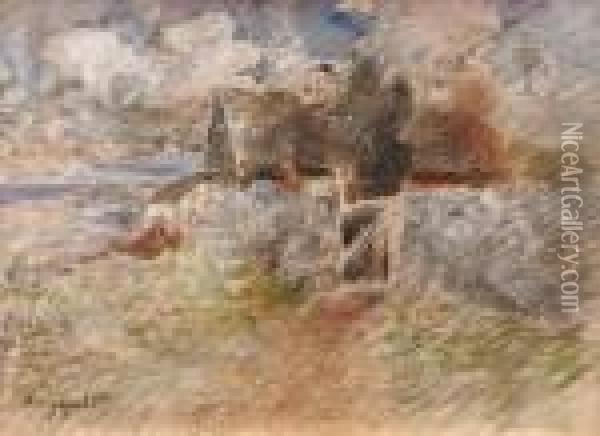 Landskap Med Hus Oil Painting - Wilhelm von Gegerfelt