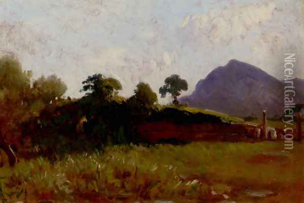 Marsh At Pontins Oil Painting - Jean-Baptiste-Adolphe Gibert
