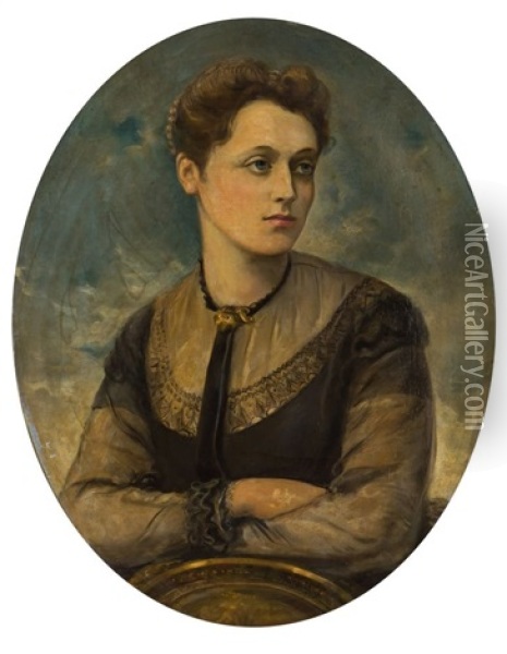 Portret Kamili Gluchowskiej Oil Painting - Tadeusz Pruszkowski