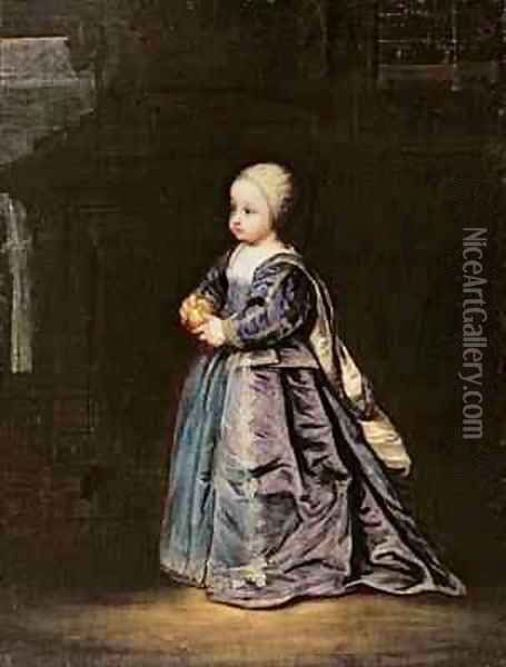 Henrietta Anne 1644-70 fifth daughter of Charles I 1600-49 of England Oil Painting - Sir Anthony Van Dyck
