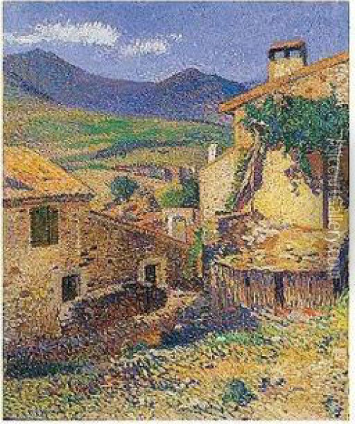 Paysage Du Midi Oil Painting - Henri Martin