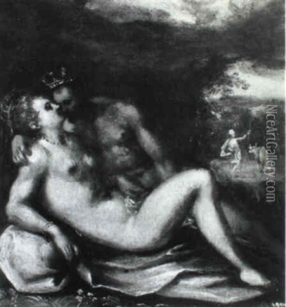 Venus And Mars Oil Painting - Hans Von Aachen