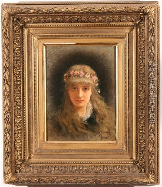 The Maiden Of Spring Oil Painting - Emile Eisman-Semenowsky