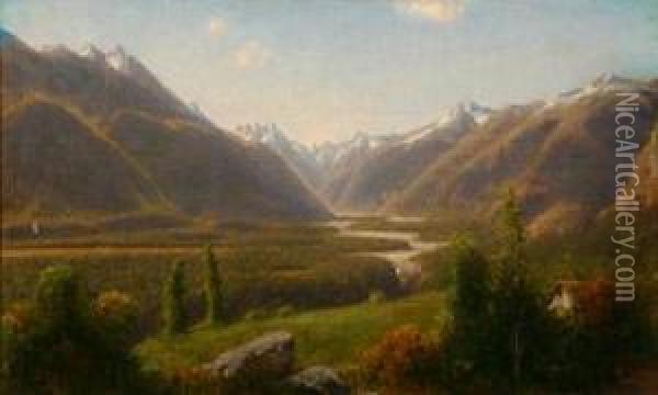 Cypress Valley, Chile Oil Painting - Henry Augustus Ferguson