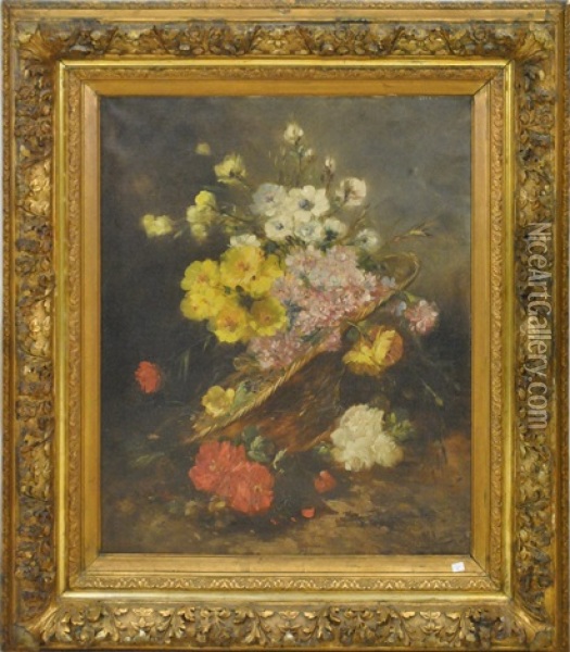 Composition Florale Oil Painting - Henry Schouten