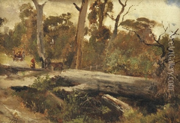 A Bush Track At Fernshaw Oil Painting - Abraham Louis Buvelot