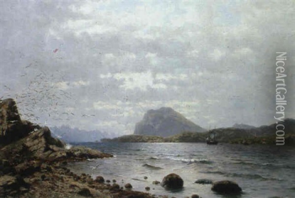Storefjord Bei Aalesung (norwegen) Oil Painting - Robert Schultze
