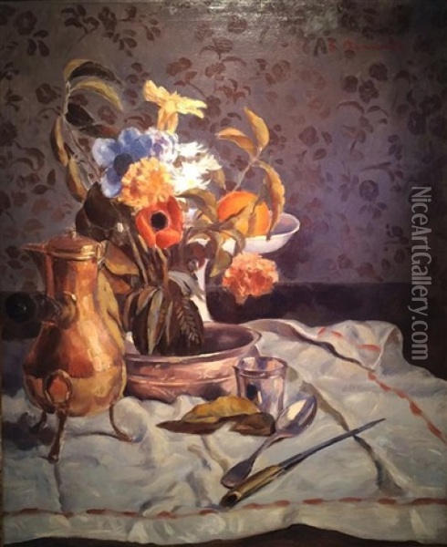 Still Life Oil Painting - Emile Bernard