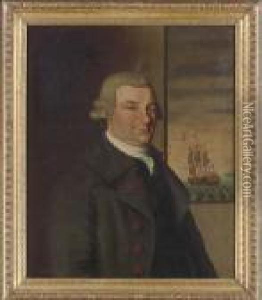 Portrait Of Captain James Scott Oil Painting - Edward Savage