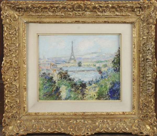 Vue De Paris Oil Painting - Pierre Thevenet