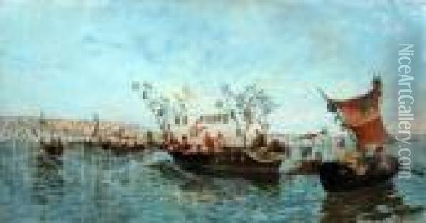 La Canzone Del Mare Oil Painting - Carlo Pellegrini