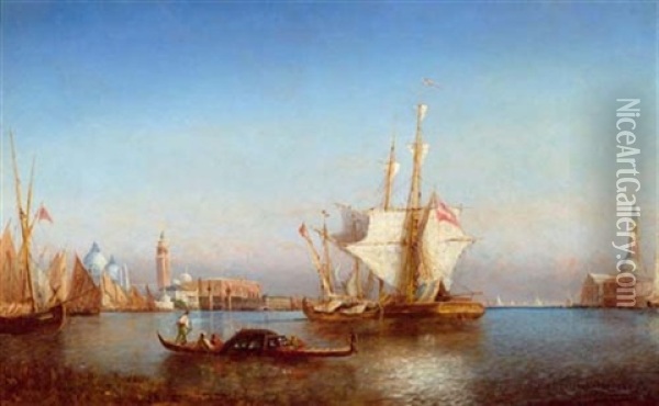 Ansicht Von Venedig Oil Painting - Paul Charles Emmanuel Gallard-Lepinay