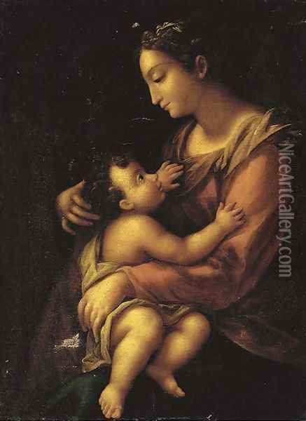 The Madonna and Child 3 Oil Painting - Emilian School
