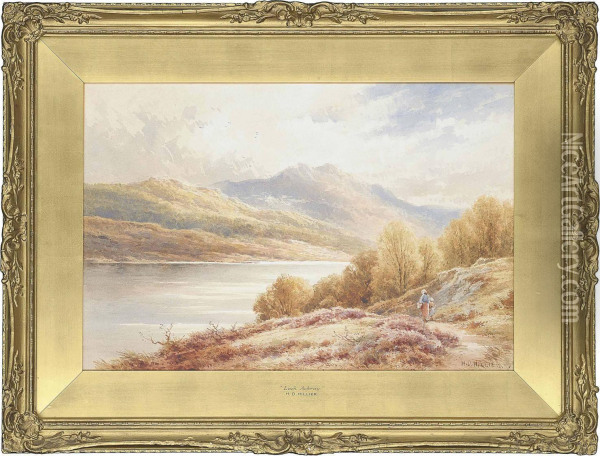 Loch Achray Oil Painting - Henry Hillier Parker