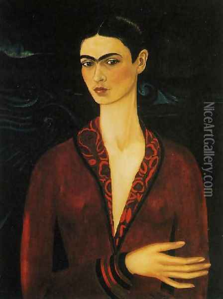 Self Portrait 1926 Oil Painting - Frida Kahlo