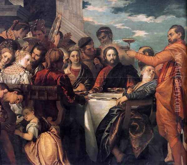 Marriage at Cana (detail) Oil Painting - Paolo Veronese (Caliari)