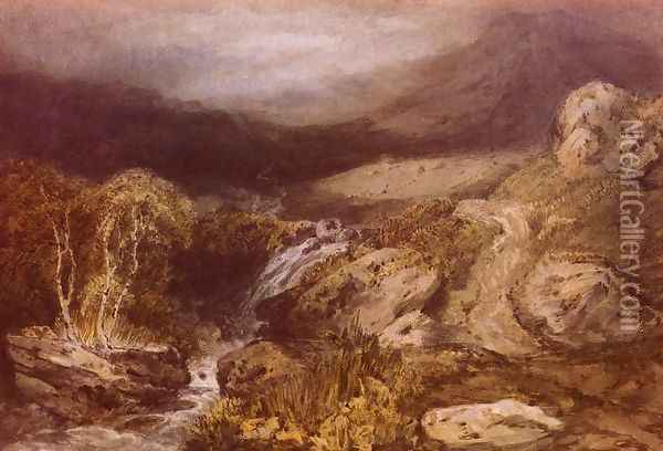 Mountain Stream Coniston Oil Painting - Joseph Mallord William Turner