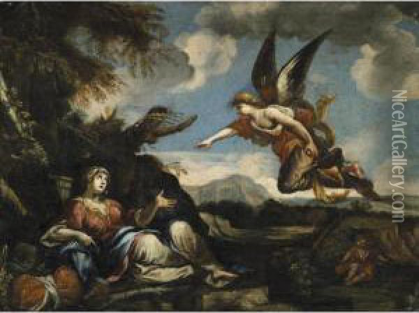 Agar E Ismaele Oil Painting - Giovanni Battista Pace