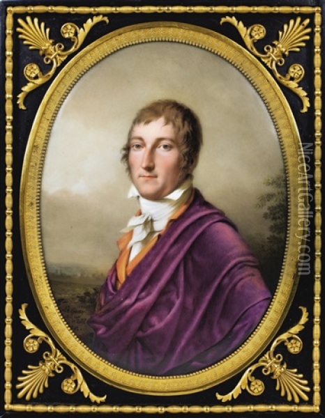 Portrait De Felix-pascal Bacchiochi Oil Painting - Etienne Charles Leguay