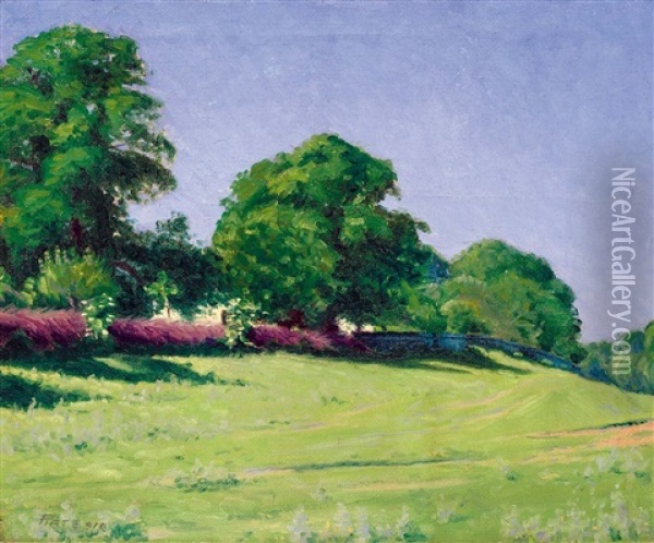 Green Meadow Oil Painting - Peter Ratz