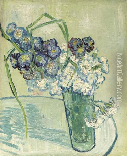 Nature Morte, Vase Avec Oeillets Oil Painting - Vincent Van Gogh