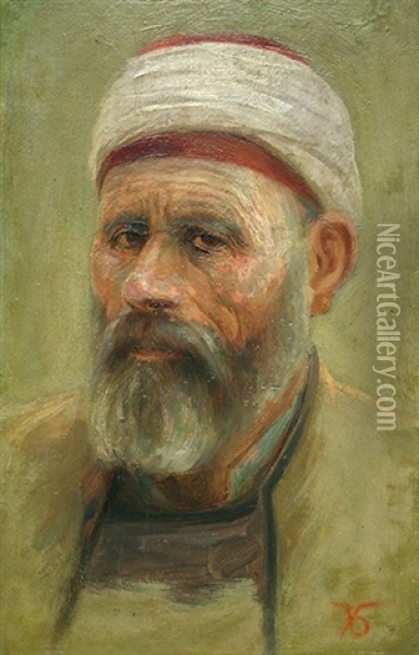 A Portrait Oil Painting - Hristo Berberov